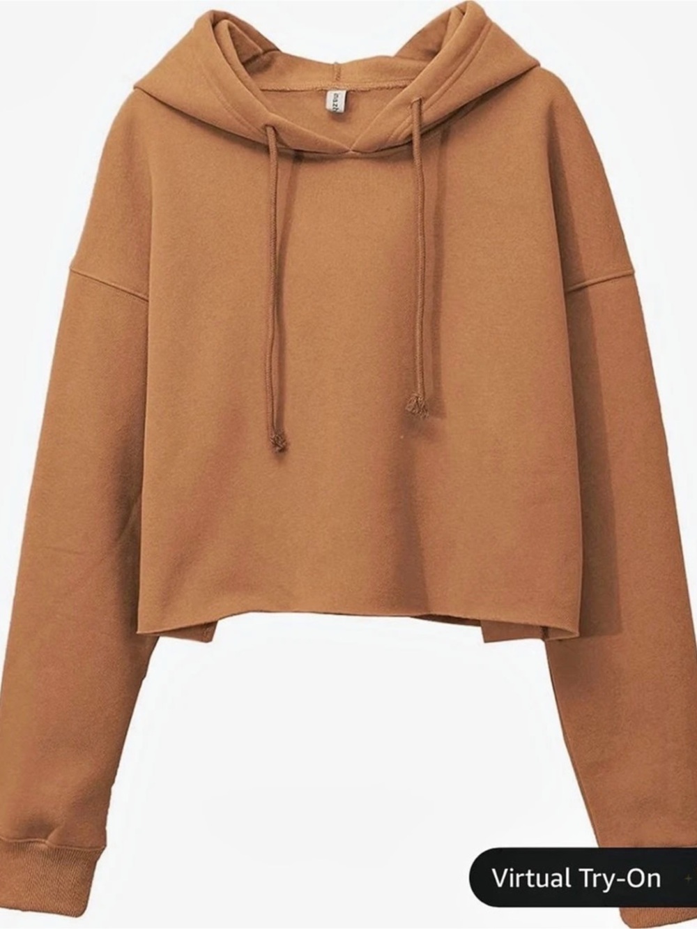 Cropped Hoodie in Brown XL Like New